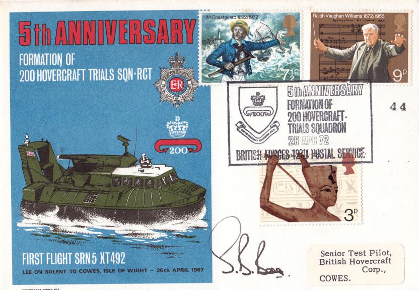 1972 (04) General Anniversaries - Hovercraft Trials Official (Full Set + the MM)