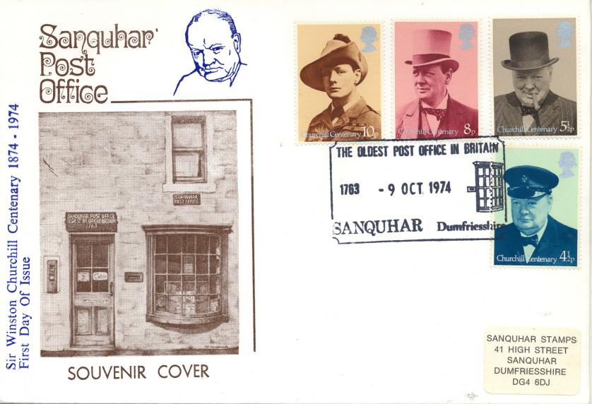 1974 (10) Churchill - Sanquhar Post Office Official