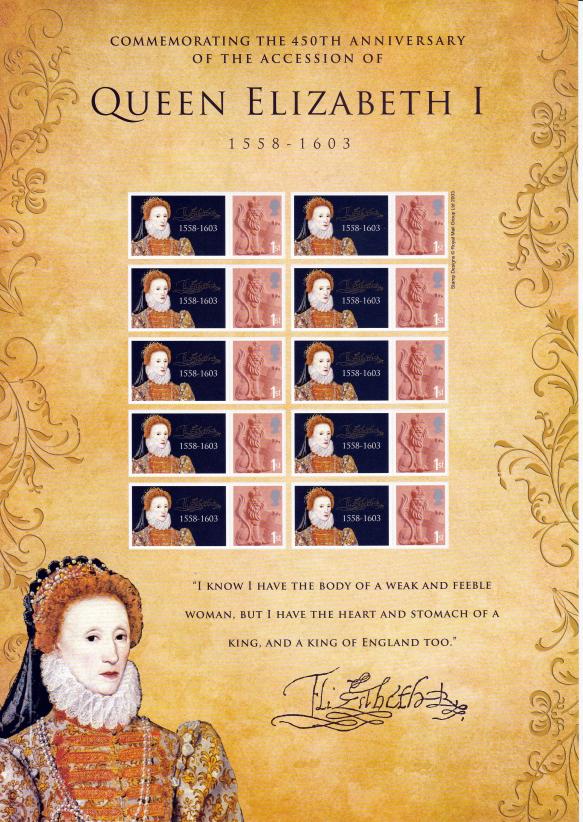 BC-134 - 450th Anniv of Queen Elizabeth I Accession (1558-1603)
