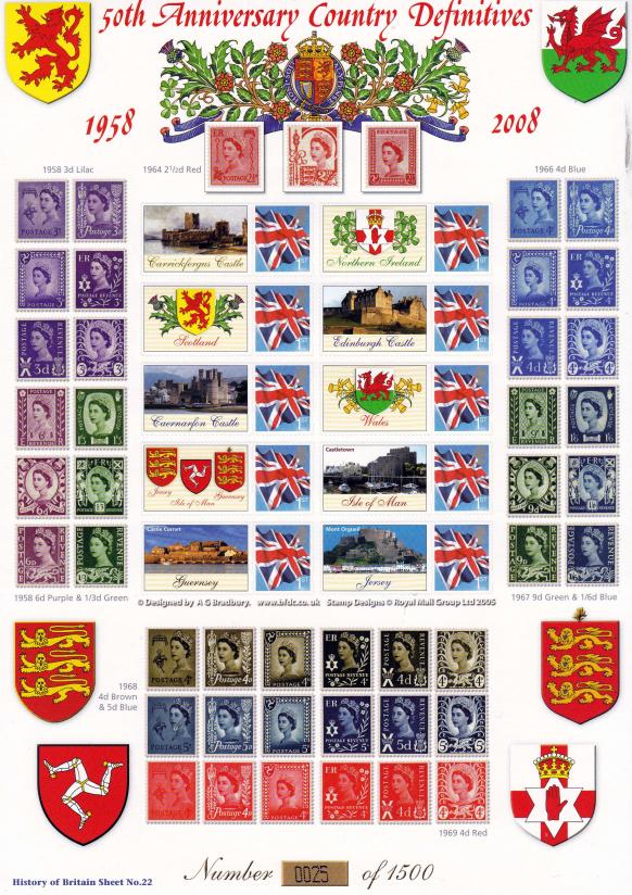 BC-166 - 50th Anniversary of Country Definitives