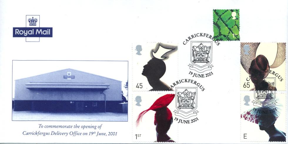 2001 (06) Hats - Carrickfergus Delivery Office Official