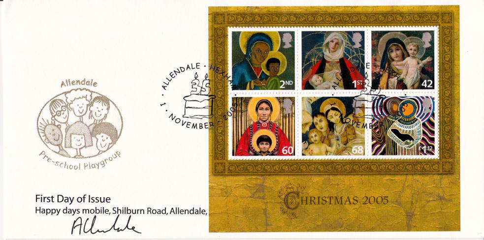 2005 (11) Christmas (Miniature Sheet) - Thomas Beaumont Allendale Pre-School Official