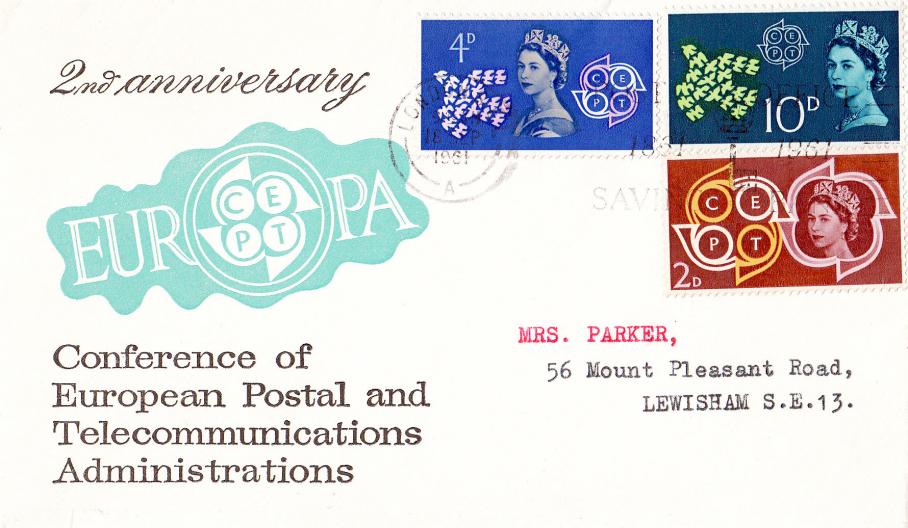 1961 (09) CEPT - Post Office Savings Bank Slogan