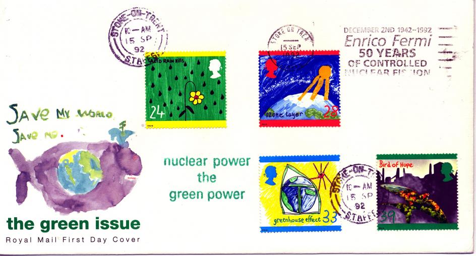 1992 (09) Green - RM - Enrico Fermi Slogan (FULL Slogan)