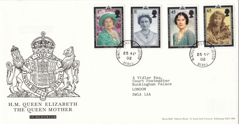 2002 (04) Queen Mother Memorial - RM - Windsor Castle CDS (Small Steel Version)