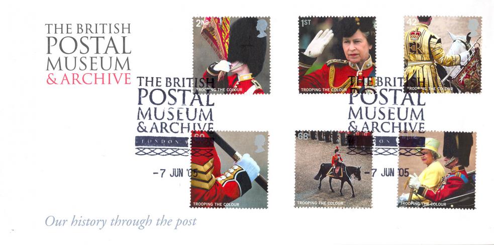 2005 (06) Trooping The Colour (Stamps) - Postal Museum & Archive Official
