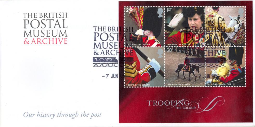 2005 (06) Trooping The Colour (M/S) - Postal Museum & Archive Official