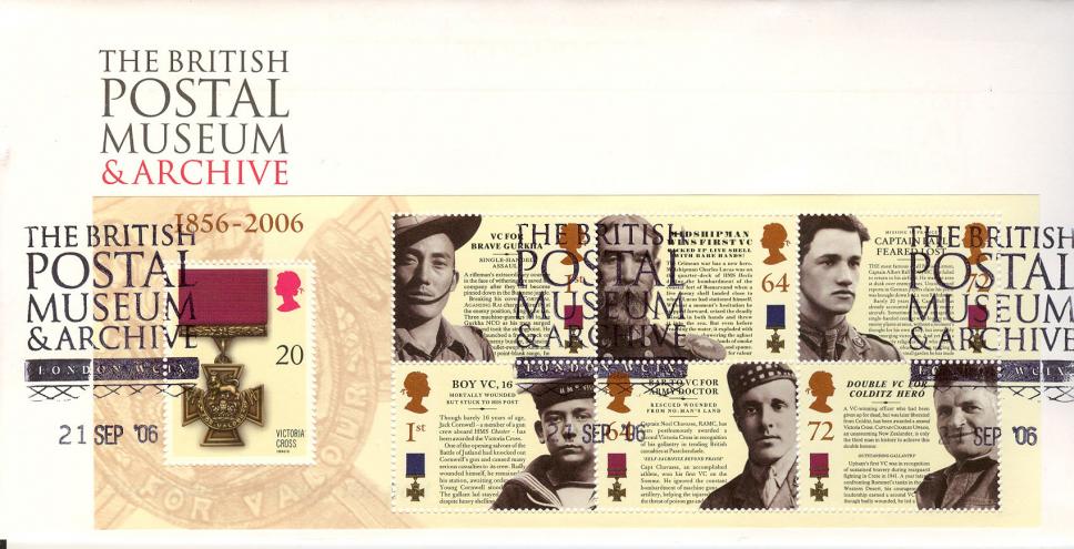 2006 (09) Victoria Cross (M/S) - Postal Museum & Archive Official