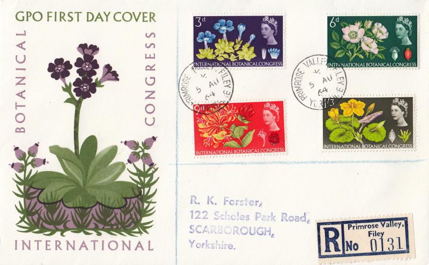 1964 (08) International Botanical Congress (Ord) - GPO - Primrose Valley CDS