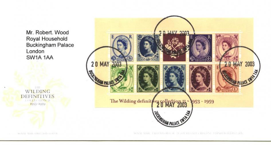 2003 (05) Wildings M/S - RM - Buckingham Palace CDS