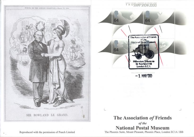 2000 (03) Stamp Show 2000 Timekeepers Overprinted M/S - National Postal Museum Official