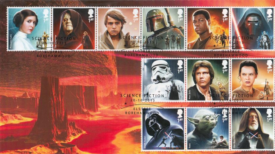 2015 (10) Star Wars (Stamps) - Privately Produced (Red Planet) Cover