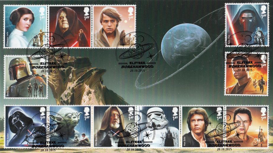 2015 (10) Star Wars (Stamps) - Privately Produced (Blue Moon) Cover