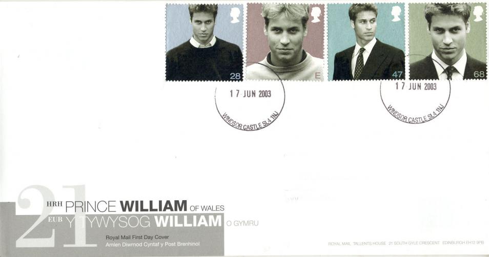 2003 (06) Prince William - RM - Windsor Castle CDS