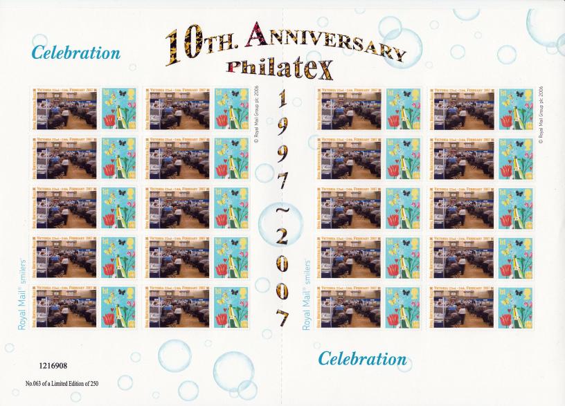 TS-107 - 10th Anniversary Of Philatex