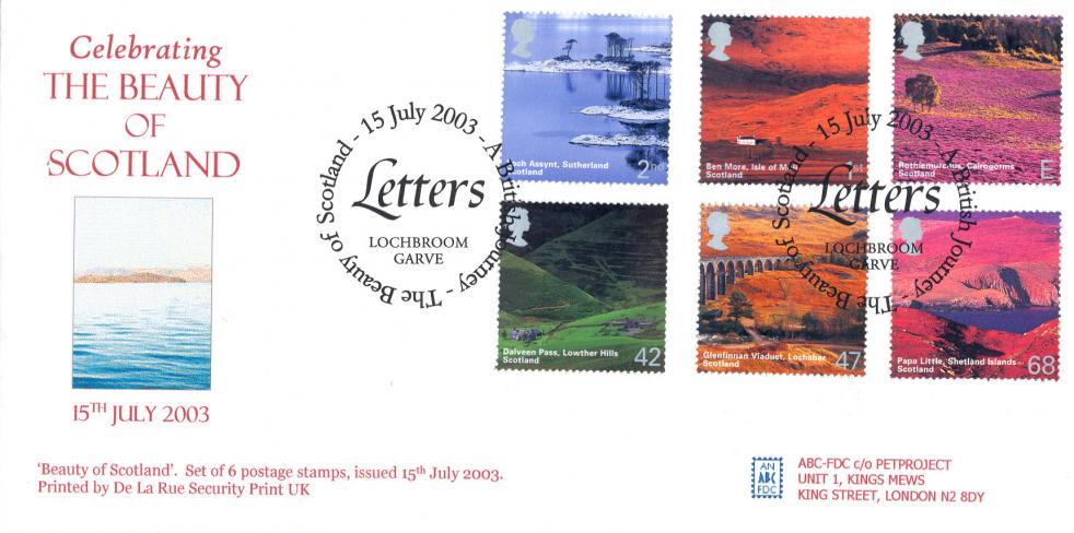 2003 (07) Scotland - Anthony Bard ''Letters'' Official (DL Size)