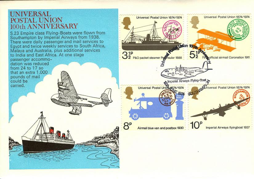 1974 UPU (06) - Imperial Airways Official - Only 10 exist!