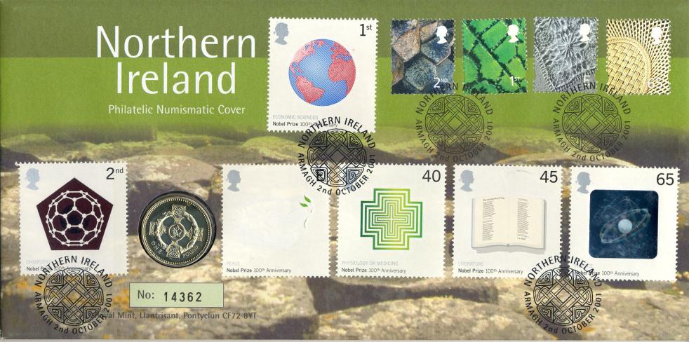 2001 (10) Nobel Prizes - Royal Mint Nusmismatic Official