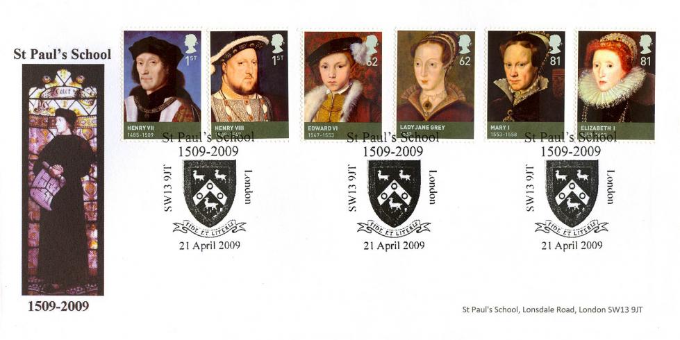 2009 (04) The Tudors (Stamps) - Anthony Bard/Ian Balcombe Official