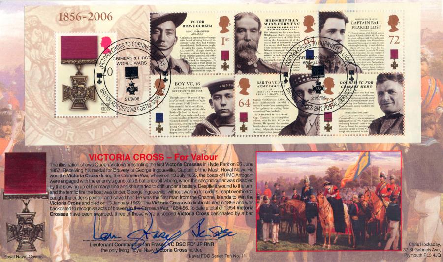 2006 (09) Victoria Cross (M/S) - RNCG Official - Signed by the late Ian Fraser VC