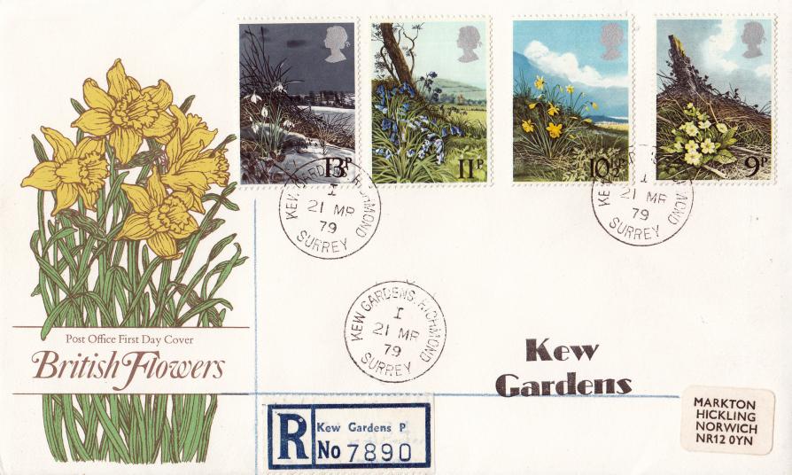 1979 (03) British Flowers - PO - Kew Gardens CDS