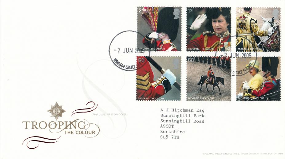 2005 (06) Trooping The Colour (Stamps) - RM - Buckingham Palace CDS
