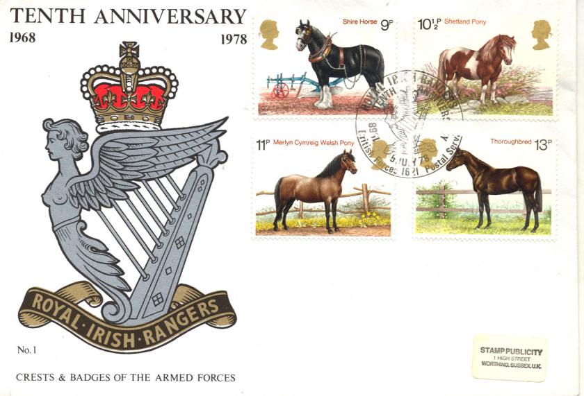 1978 (07) Horses - Royal Irish Rangers Official