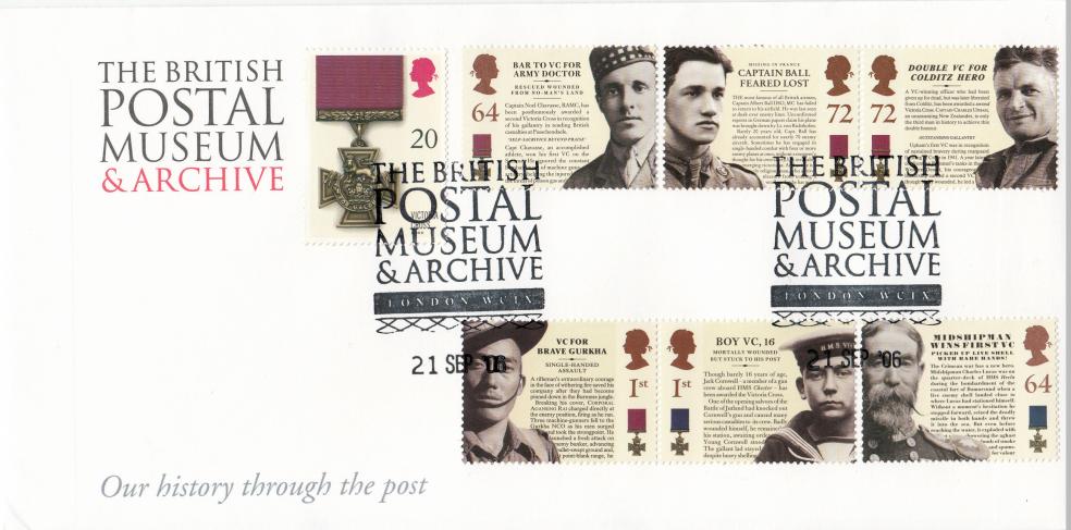 2006 (09) Victoria Cross (Stamps) - Postal Museum & Archive Official