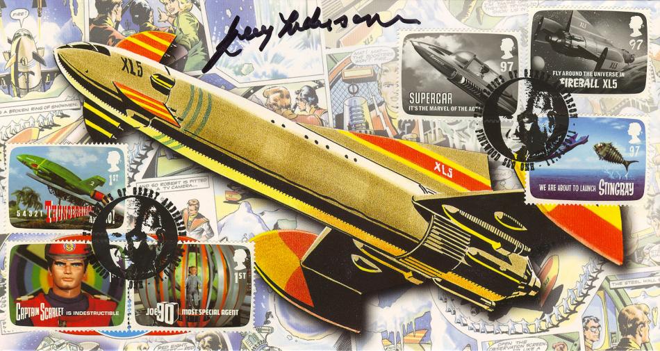 2011 (01) Gerry Anderson - Steven Scott (Gerry Portrait) Fireball XL5 FULL SET Official - Signed by Gerry Anderson Himself!