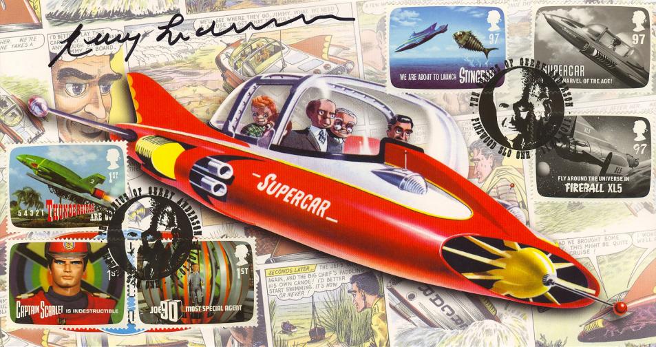 2011 (01) Gerry Anderson - Steven Scott (Gerry Portrait) Supercar FULL SET Official - Signed by Gerry Anderson Himself!