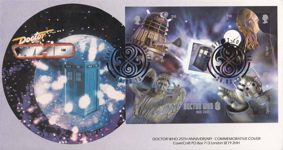 2013 (03) Doctor Who (M/S) - Covercraft Dr Who 25th Anniversary Cover