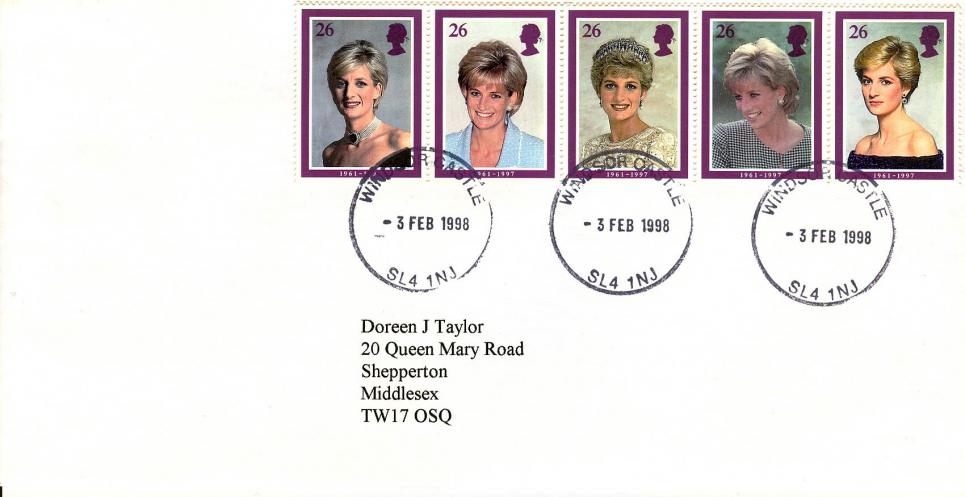 1998 (02) Diana - Plain - Windsor Castle CDS