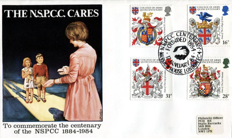 1984 (01) Heraldry - NSPCC Official