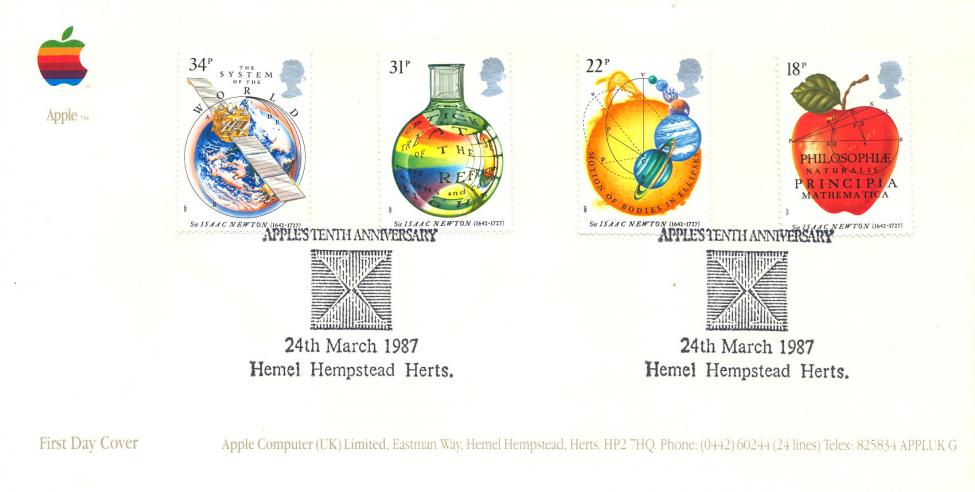 1987 (03) Isaac Newton - Arlington Apple's Tenth Anniversary Official