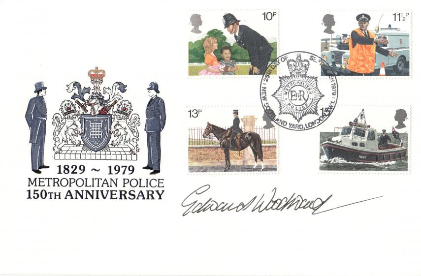 1979 (09) Police - Cotswold Metropolitan Police Official - Signed by Edward Woodward (The Equalizer)