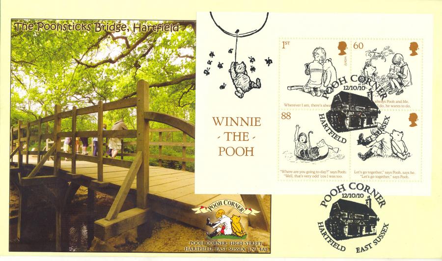 2010 (10) Winnie The Pooh (M/S) - Scott Official - But On Their Stamps Cover... 9 Only...