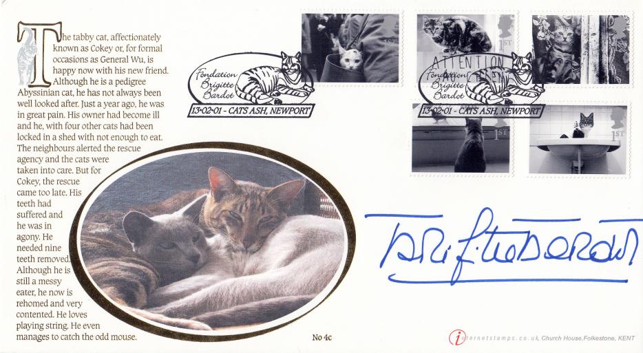 2001 (02) Cats & Dogs - Internet (Cats) Official - Signed by Brigitte Bardot