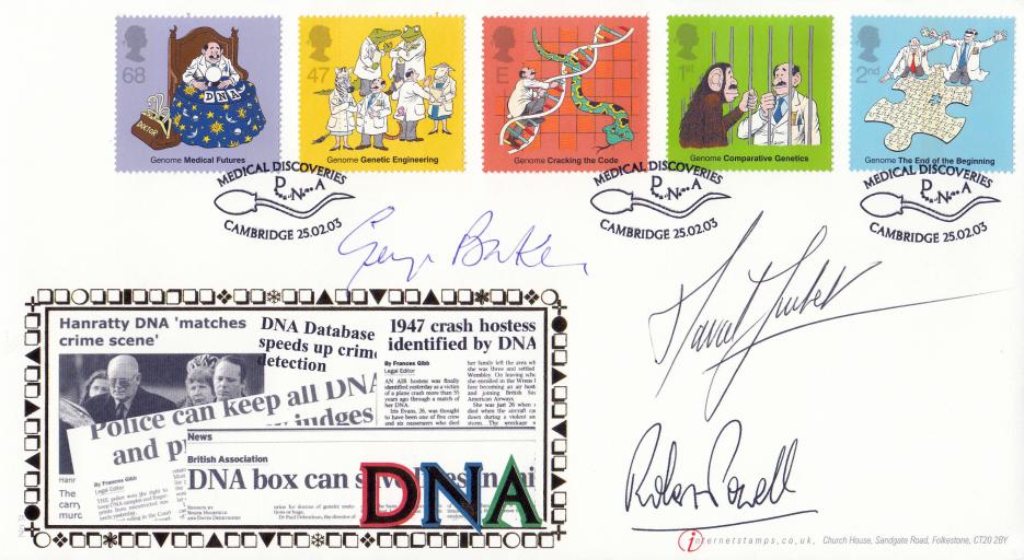 2003 (02) DNA - Internet Official - Signed by George Baker, David Suchet & Robert Powell