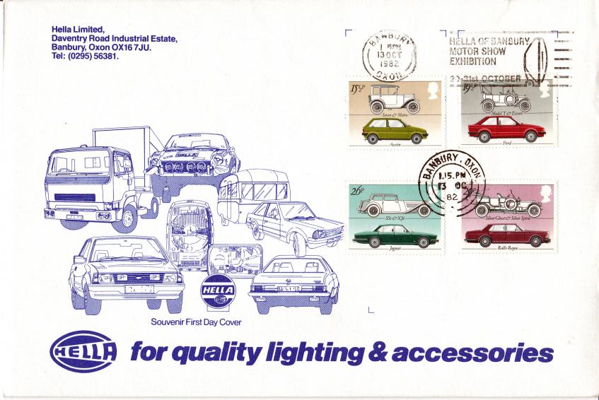 1982 (10) British Motor Cars - Hella of Banbury Cover - Hella of Banbury Slogan