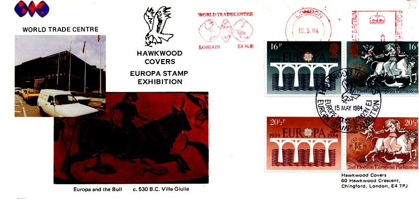 1984 (05) Europa - Hawkwood Official with the World Trade Centre Meter Mark