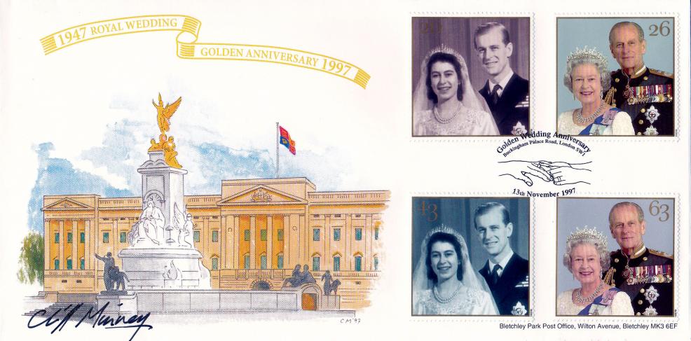 1997 (11) Golden Wedding - Bletchley Park Official - Signed by Cliff Minney