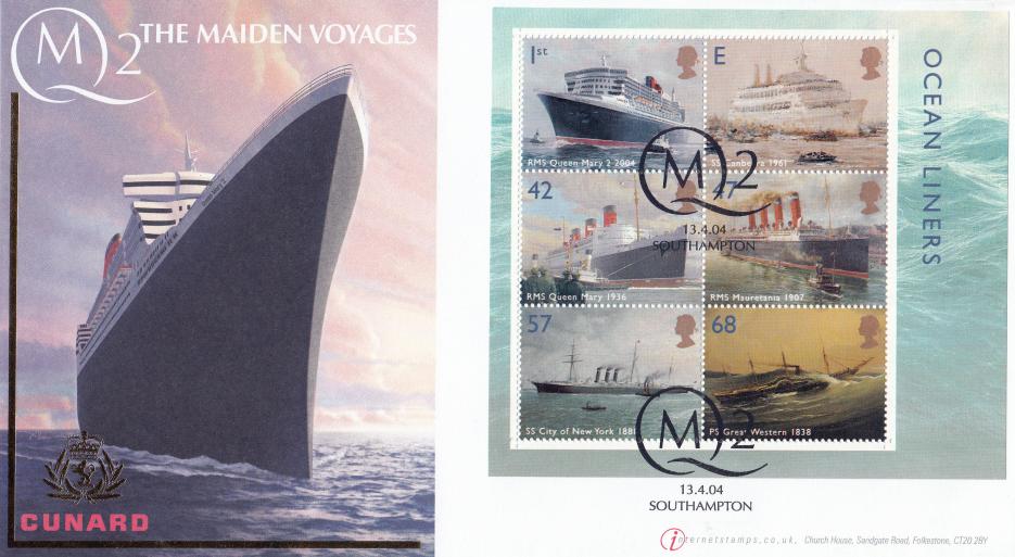 2004 (04) Ocean Liners M/S - Internet QM2 Maiden Voyage Official