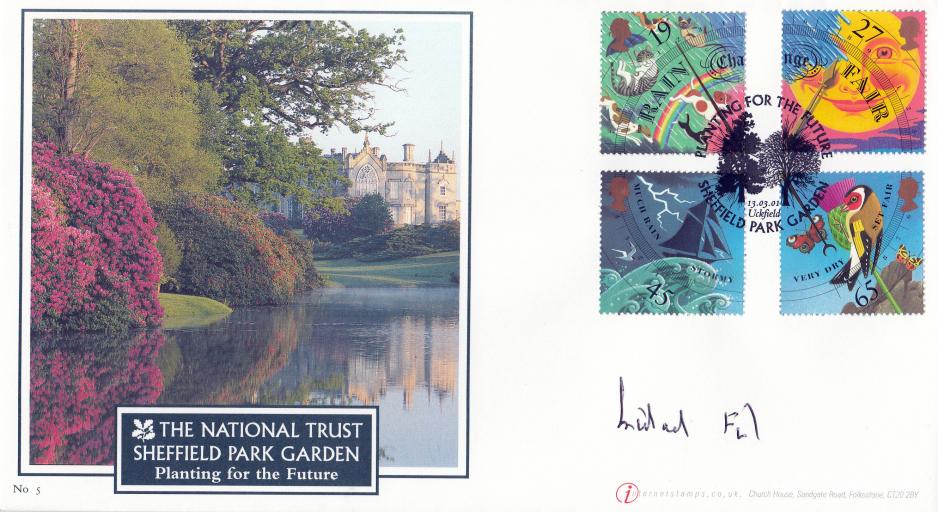 2001 (03) Weather (Stamps) - Internet Official - Signed by Michael Fish