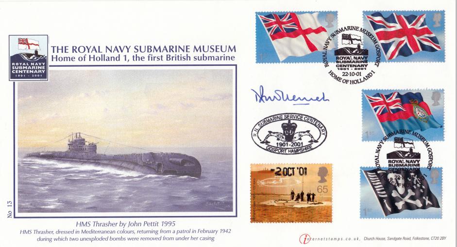 2001 (10) Flags & Ensigns - Internet Official - Signed by Vice Admiral T P McClement