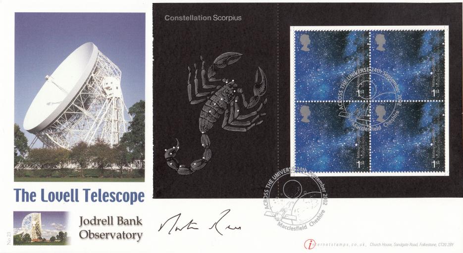 2002 (09) Astronomy PSB (Scorpius Pane) - Internet Official - Signed by Sir Martin Rees