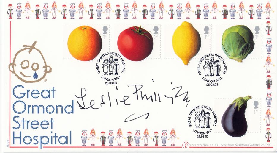 2003 (03) Fun Fruit & Veg - Internet Official - Signed by Leslie Phillips