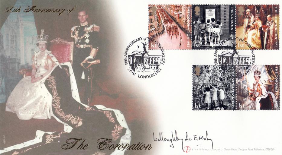 2003 (06) Coronation - Internet Official - Signed by Lady Willonghby de Eresley