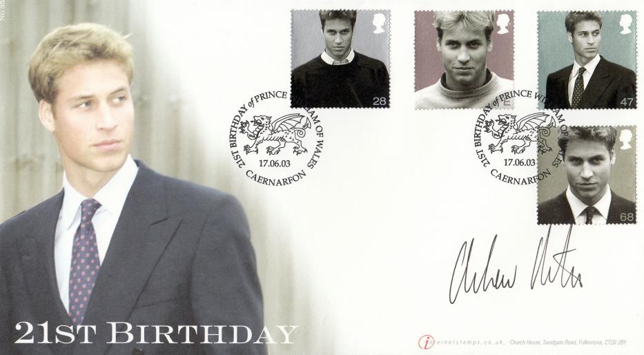 2003 (06) Prince William's 21st Birthday - Internet Official - Signed by Andrew Morton