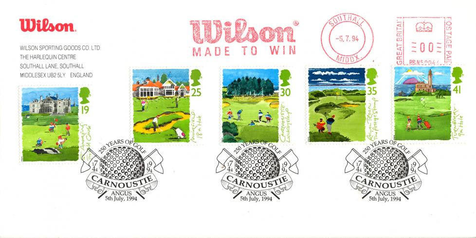 1994 (07) Golf - Wilson Cover - Carnoustie H/S - Wilson Meter Mark