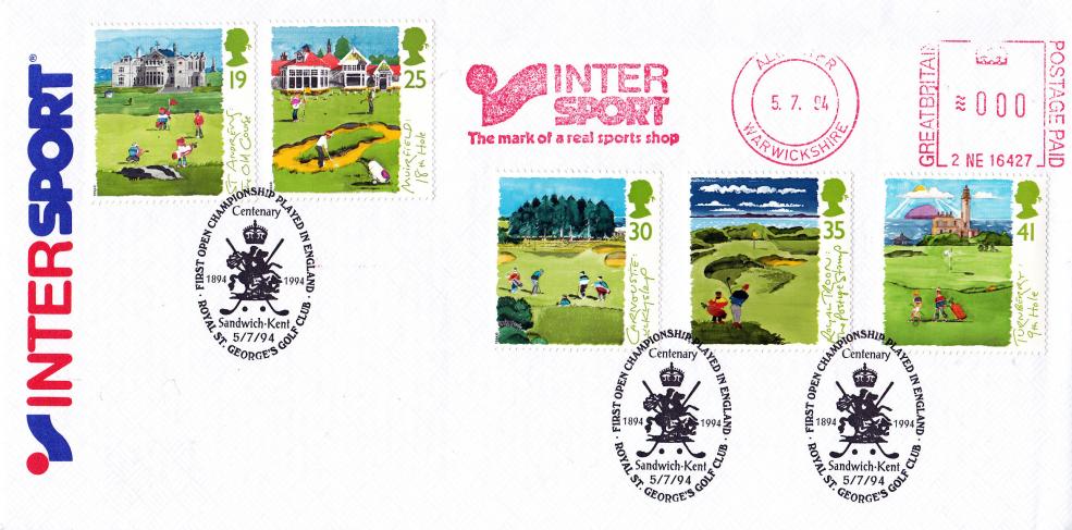 1994 (07) Golf - Intersport Cover - Royal St George's, Sandwich H/S - Intersport Meter Mark